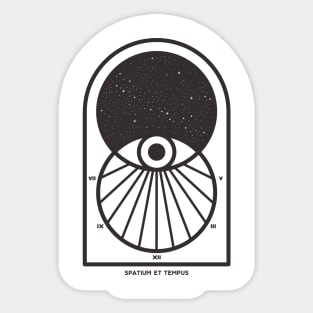 Space and Time Sticker
